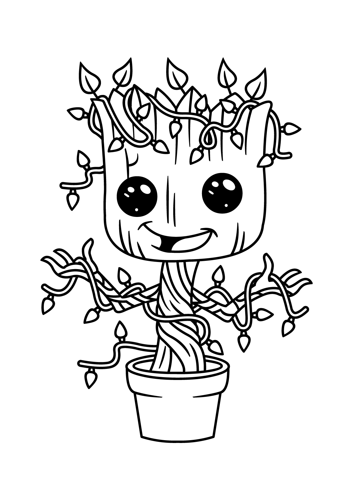 Groot Coloring Pages - Coloring Home