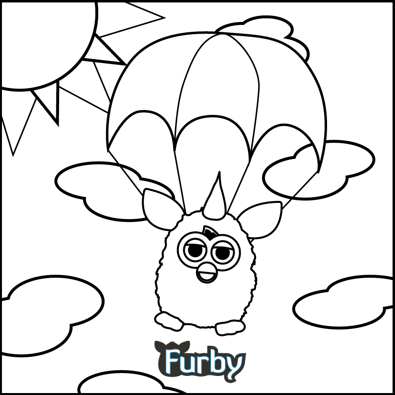 The best free Furby coloring page images. Download from 41 ...