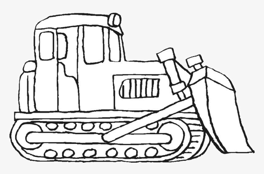Bulldozer Colouring In Kids - Bulldozer Coloring Pages, HD Png ...