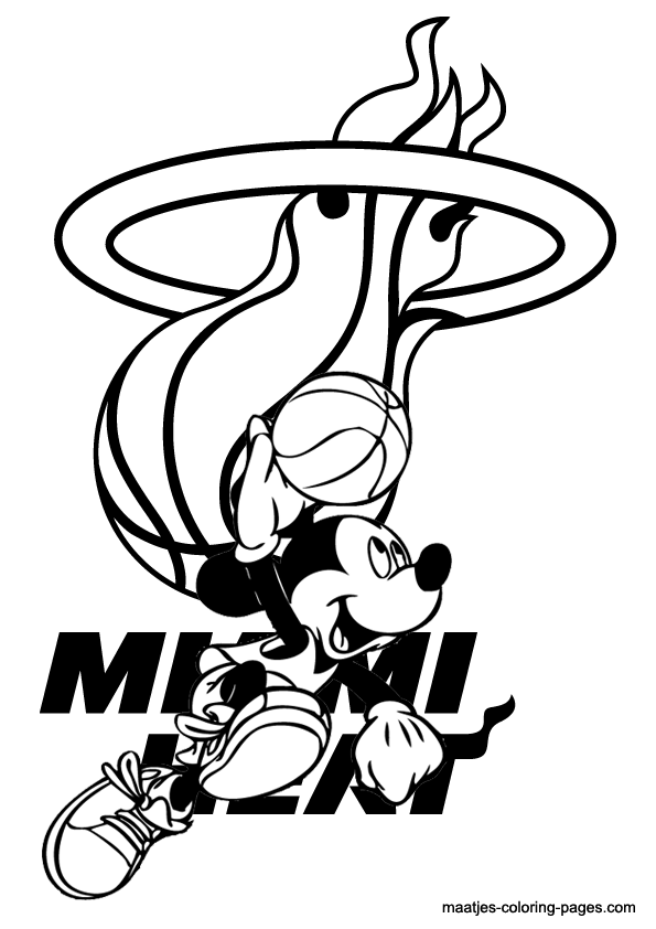 Miami Heat Players Coloring Pages | High Quality Coloring Pages ...