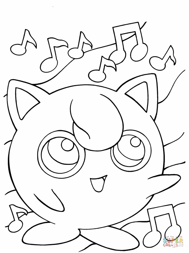 Jigglypuff coloring page | Free Printable Coloring Pages