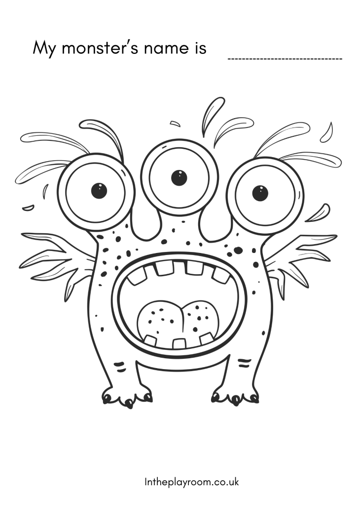 Free Printable Monster Coloring Pages and Activities for Kids - In The  Playroom