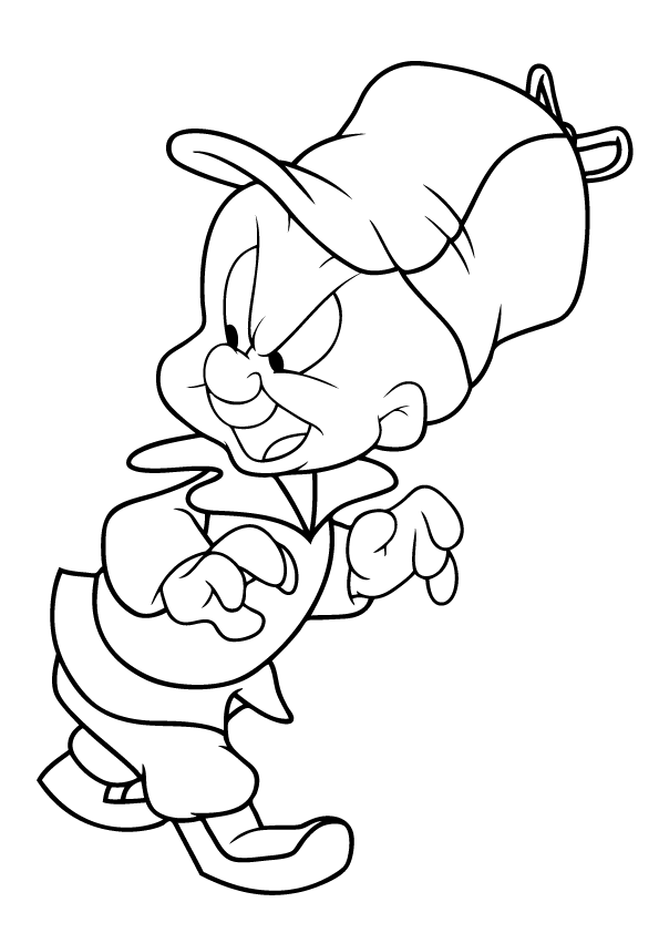 Looney Tunes Characters Elmer Fudd Coloring Pages For Kids #gak ...