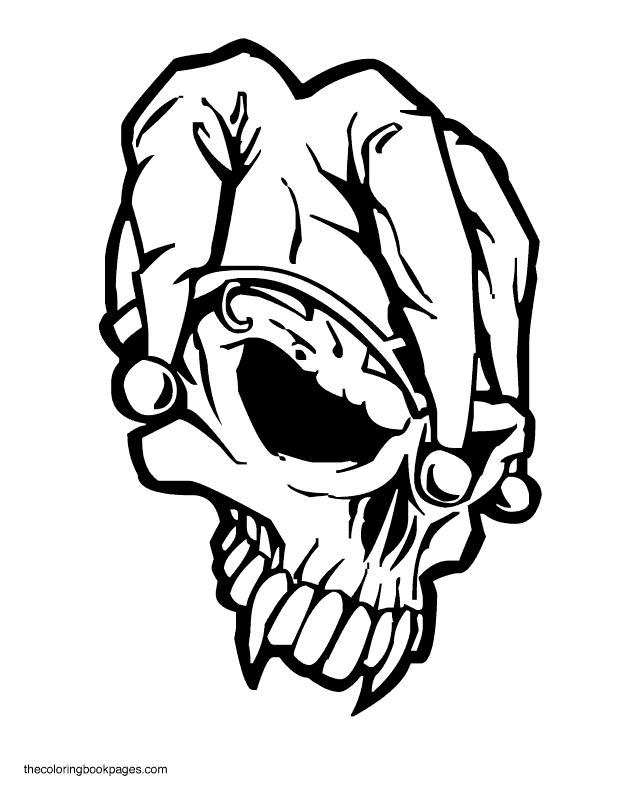 Skull And Crossbones For Kids - Coloring Pages for Kids and for Adults