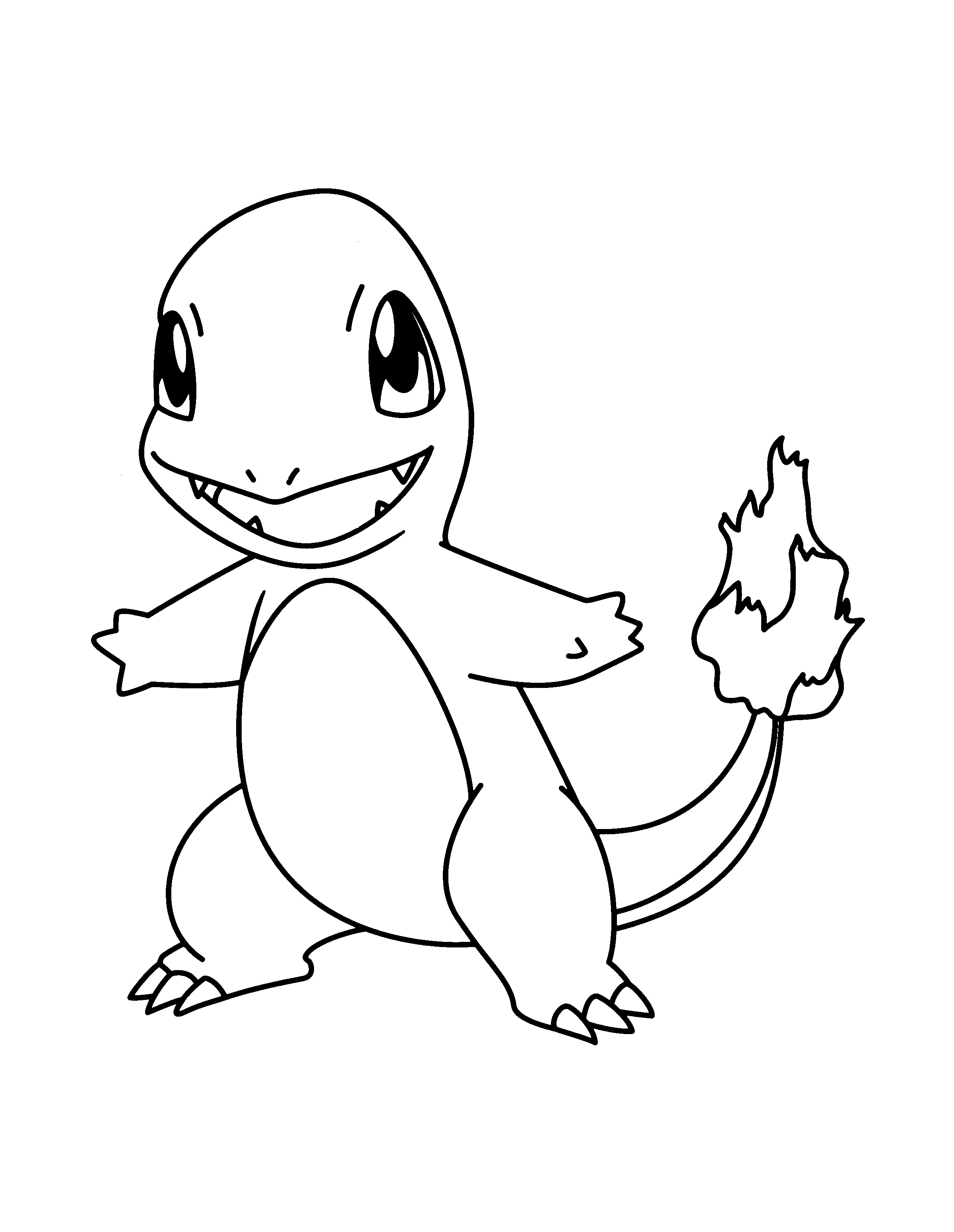 Pokemon Charmander Coloring Pages Coloring Home This collection of charmander images can be colored and used freely for educational activities with your kids. pokemon charmander coloring pages