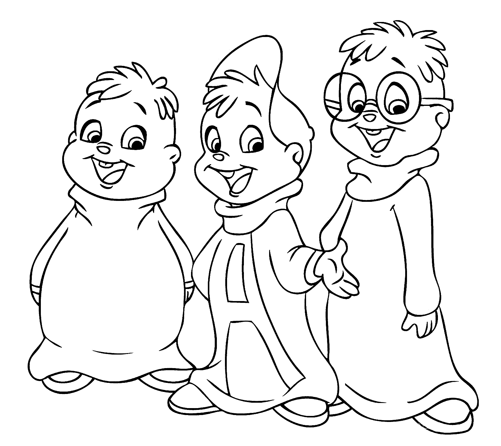 Free Printable Coloring Pages Alvin And The Chipmunks   Coloring Home