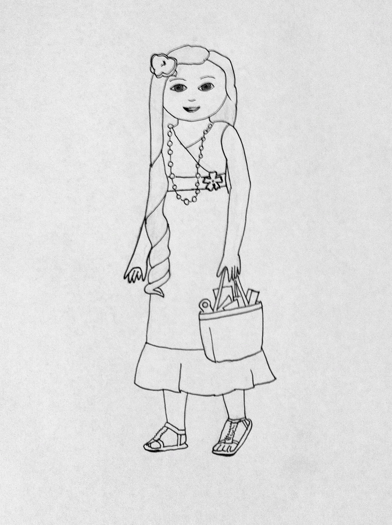 American Doll Coloring Pages To Print - Coloring Pages For All Ages