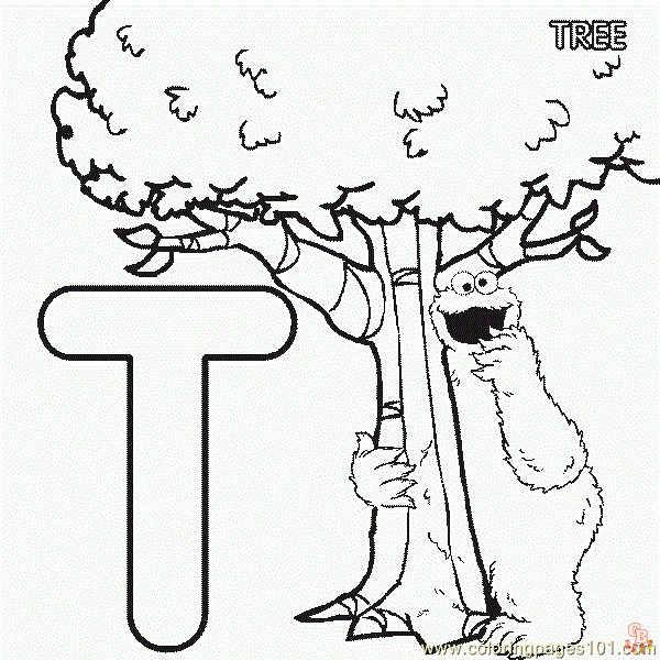 Enjoy Free and Easy Printable Letter T Coloring Pages