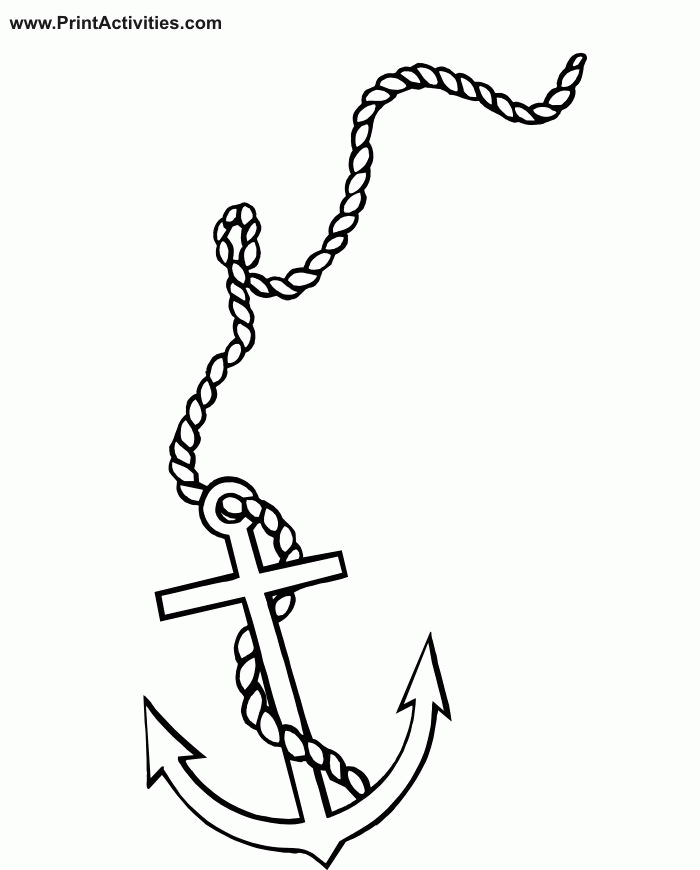 Anchor Coloring Pages Printable Free - Coloring Pages For All Ages