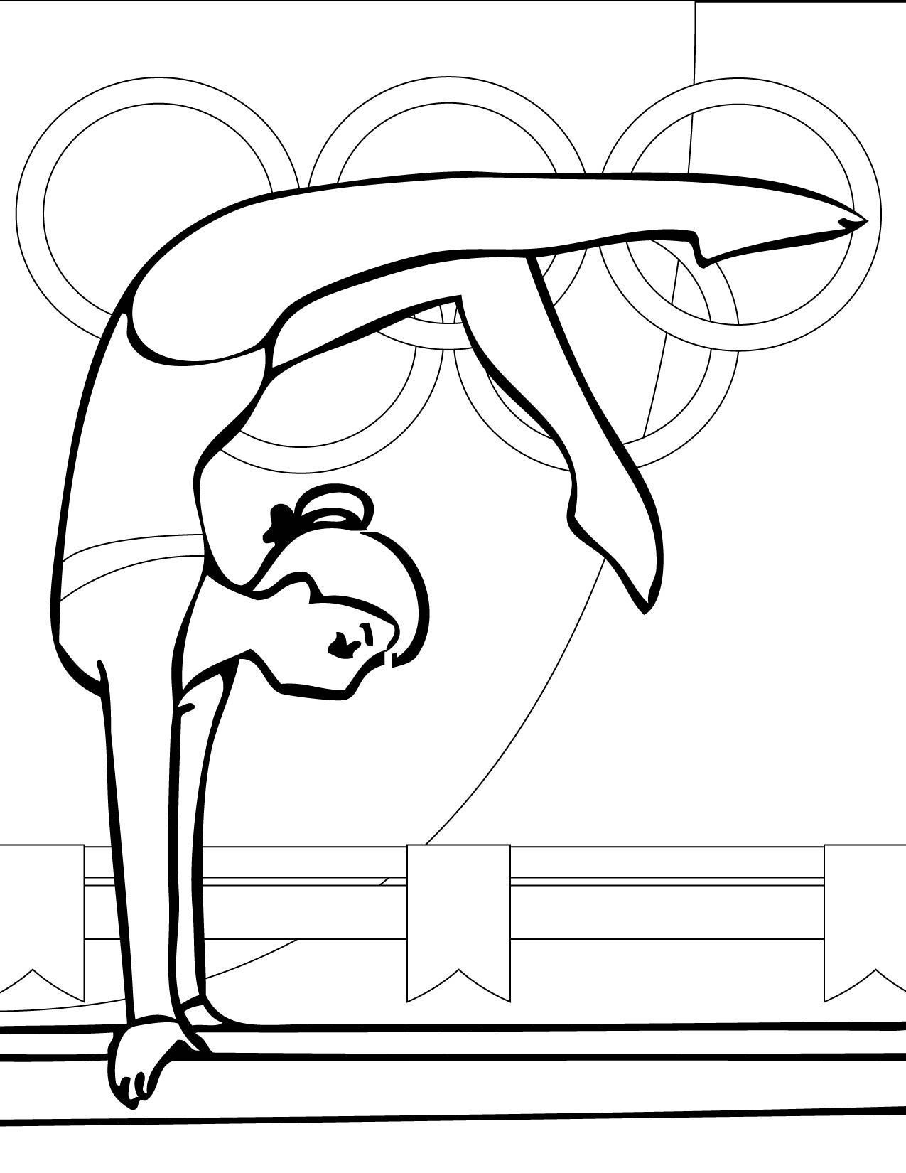 All Gymnastics Coloring Pages - Coloring Pages For All Ages