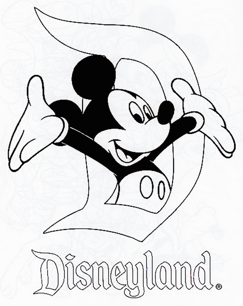 Disneyland Coloring Page - High Quality Coloring Pages - Coloring Home