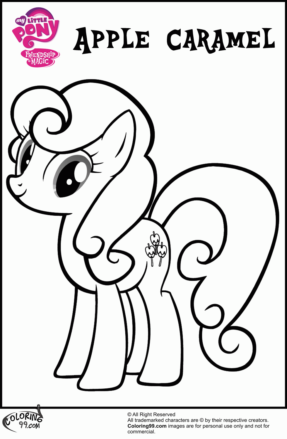 MLP Apple Family Coloring Pages | Team colors