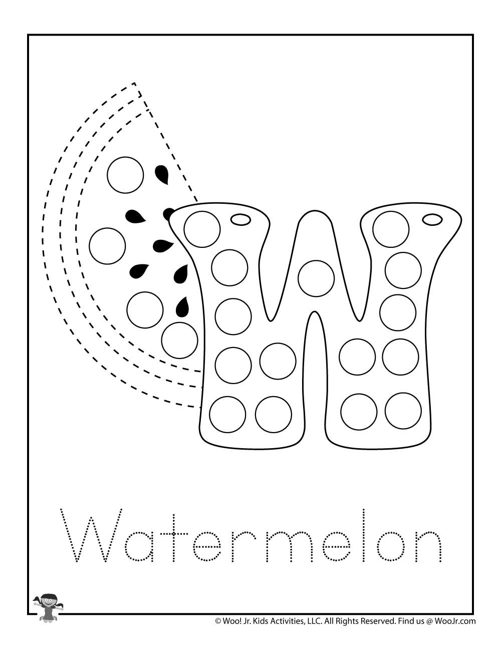 Bubble Letter Tracing Coloring Page | Woo! Jr. Kids Activities : Children's  Publishing