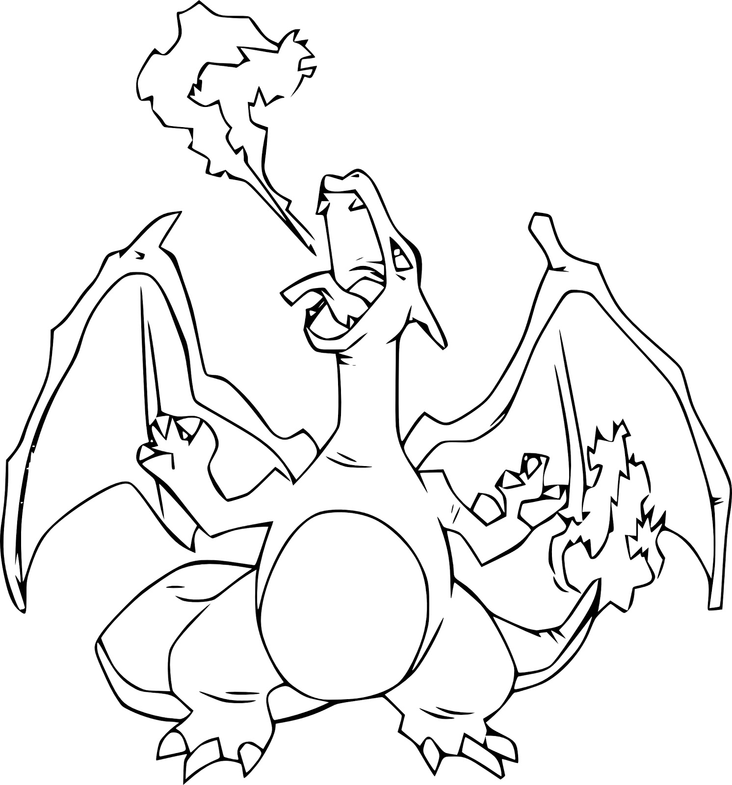 Mega Charizard Y Coloring Pages Coloring Home