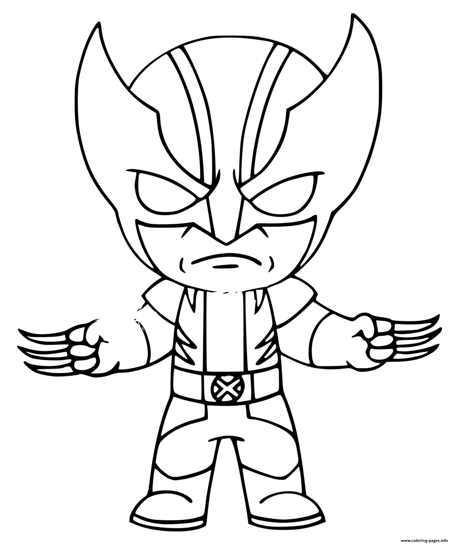 Wolverine Fortnite Coloring Pages Printable   Coloring Home