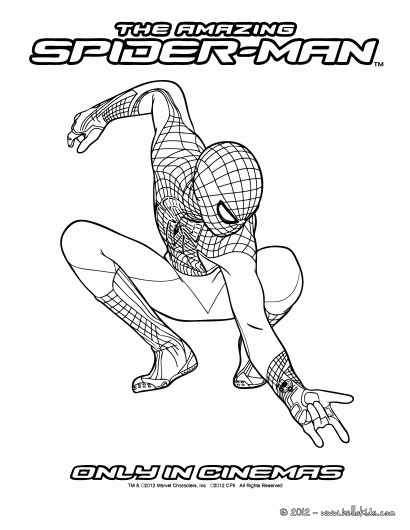 Free The Amazing Spider Man Coloring Pages, Download Free The Amazing Spider  Man Coloring Pages png images, Free ClipArts on Clipart Library