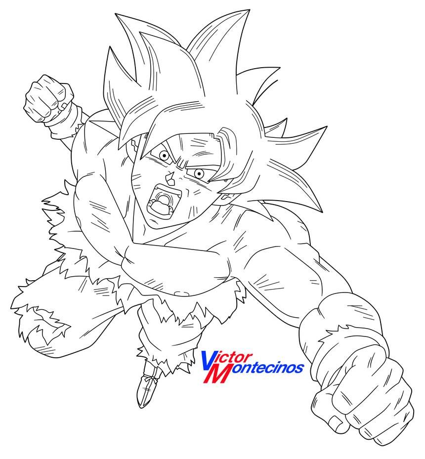 Ultra Instinct Goku (Lineart) by VictorMontecinos on DeviantArt | Dragon  ball super artwork, Dragon ball super manga, Dragon ball artwork