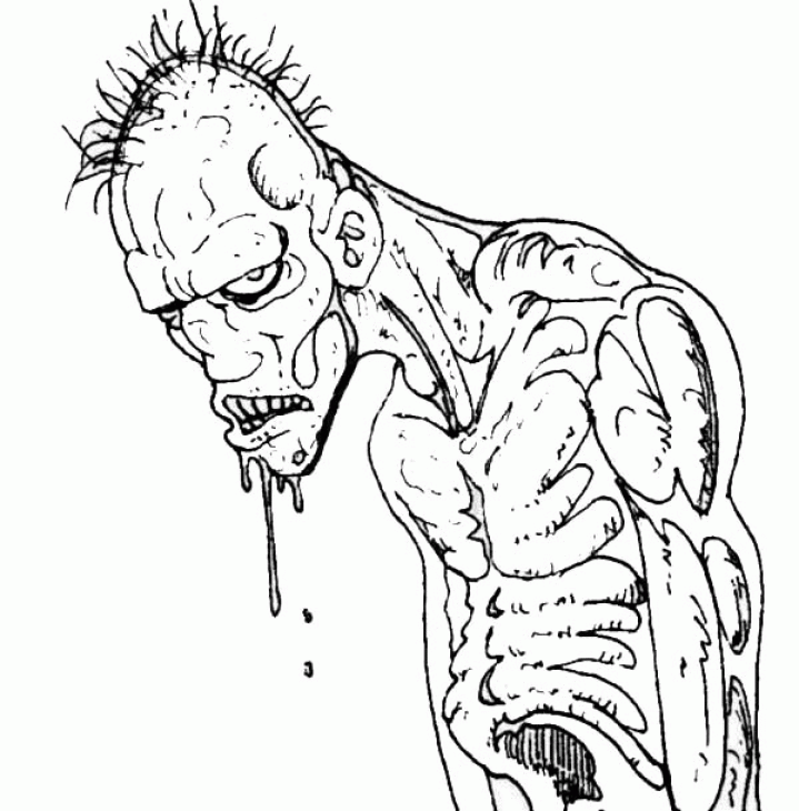 Scary monsters coloring pages for adults
