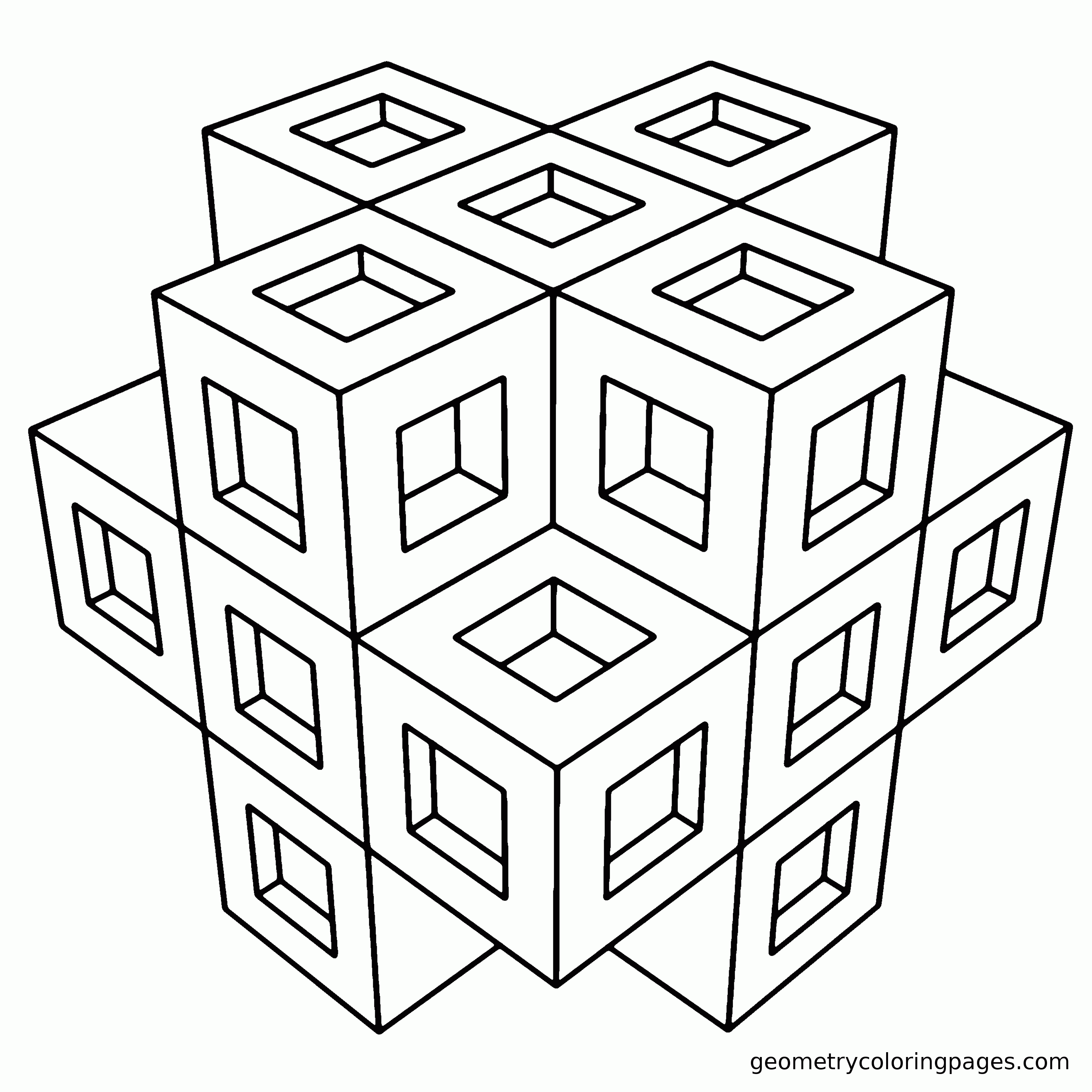 Geometric Coloring Pages Pdf Free Printable Geometric Coloring ...