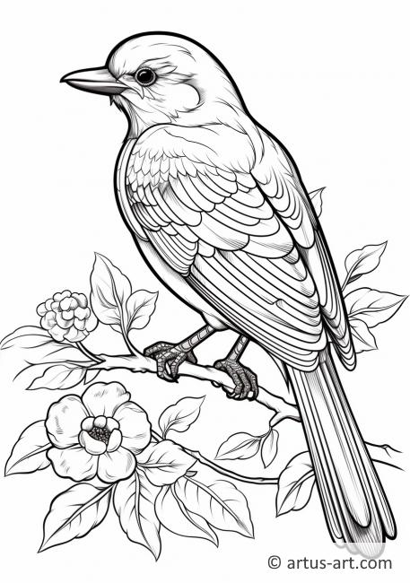 Awesome Oriole Coloring Page » Printable Coloring Page » Artus Art