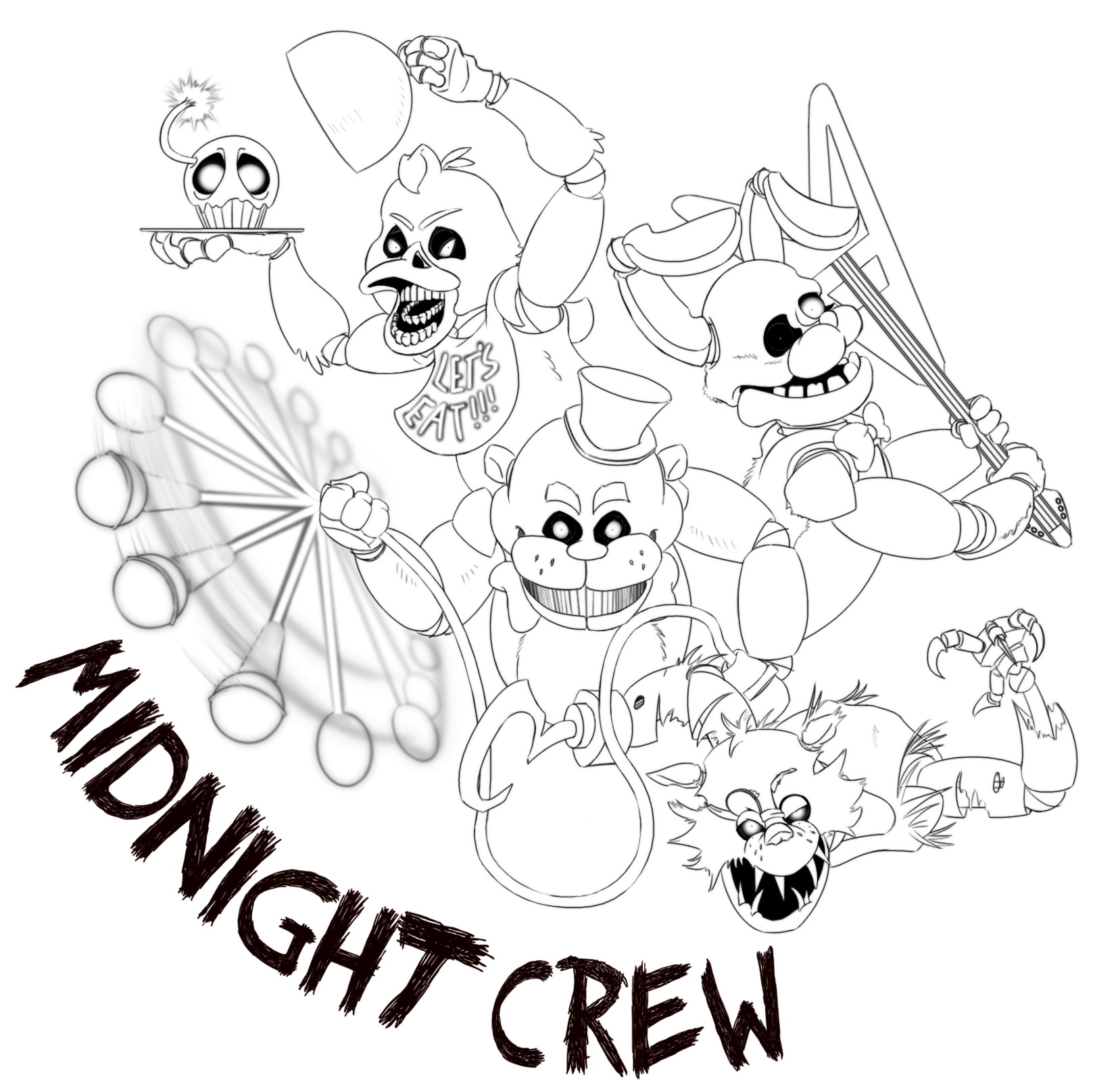 Five Nights At Freddy Coloring Pages - Coloring Home