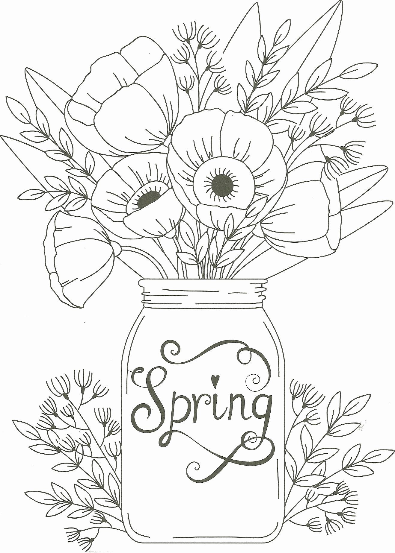 Spring Coloring Sheets for Adults in 2020 | Spring coloring pages ...