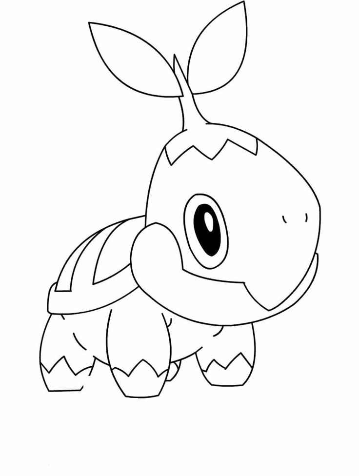Turtwig Coloring Page