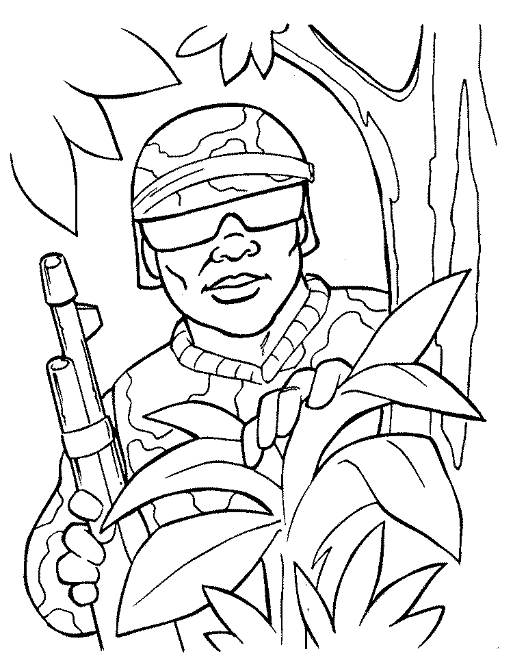 Army Men - Coloring Pages for Kids and for Adults