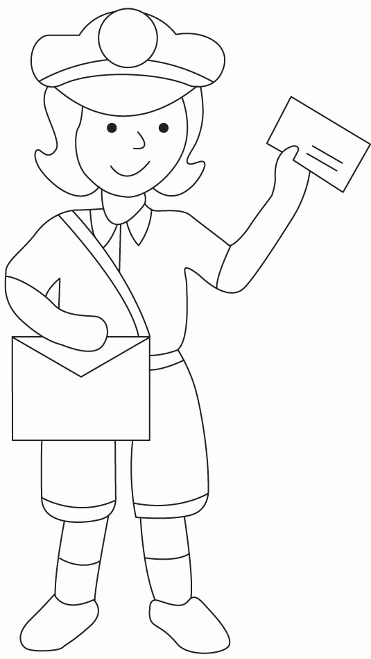 Mailman coloring pages | www.veupropia.org