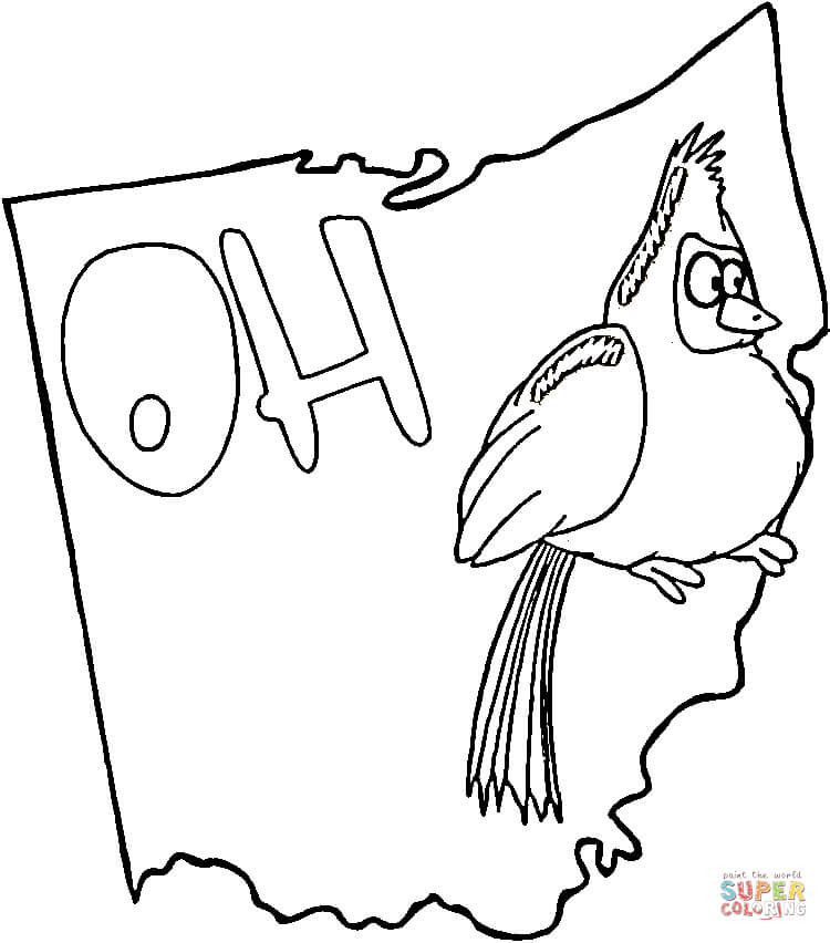 State Of Ohio coloring page | Free Printable Coloring Pages
