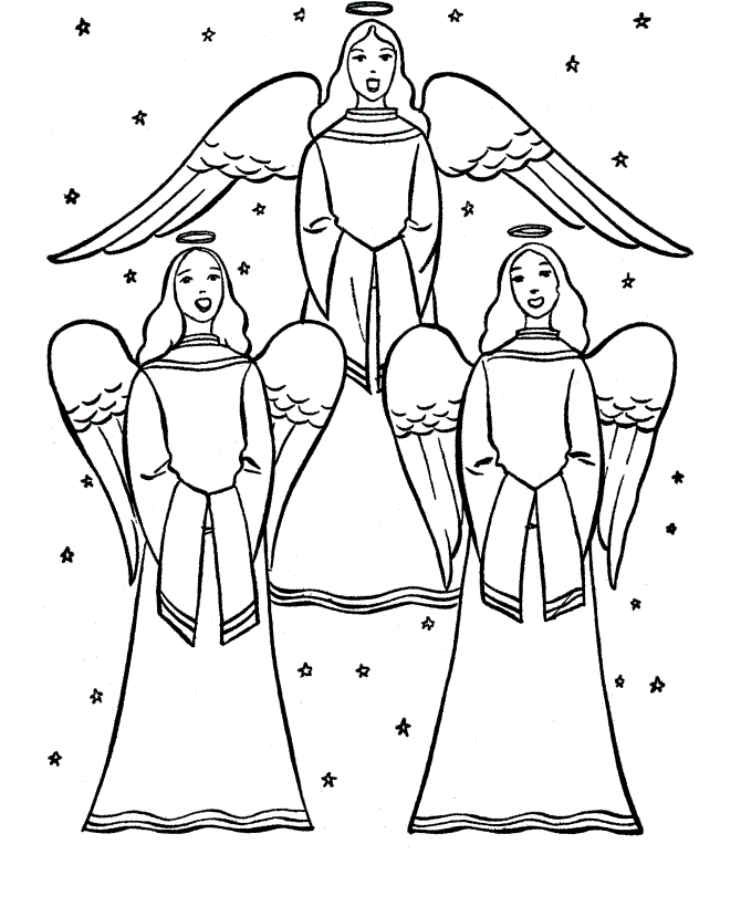 Hart The Herald Angels Sing Coloring Pages For Kids #Hz ...