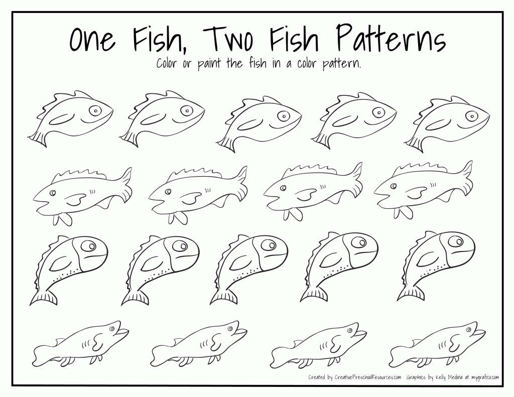 Free coloring pages of fish pattern - Fish Pattern Coloring