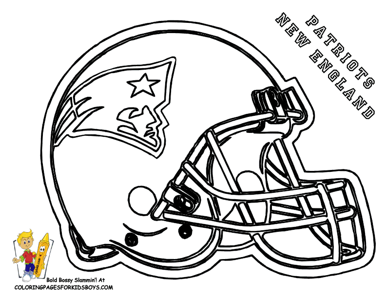 Patriots Football Helmet Coloring Pages - Coloring Page