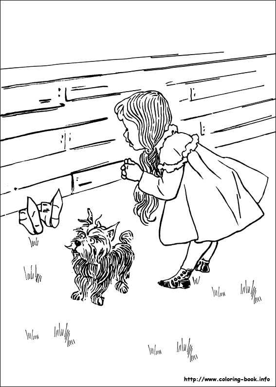 Wizard Of Oz Coloring Picture