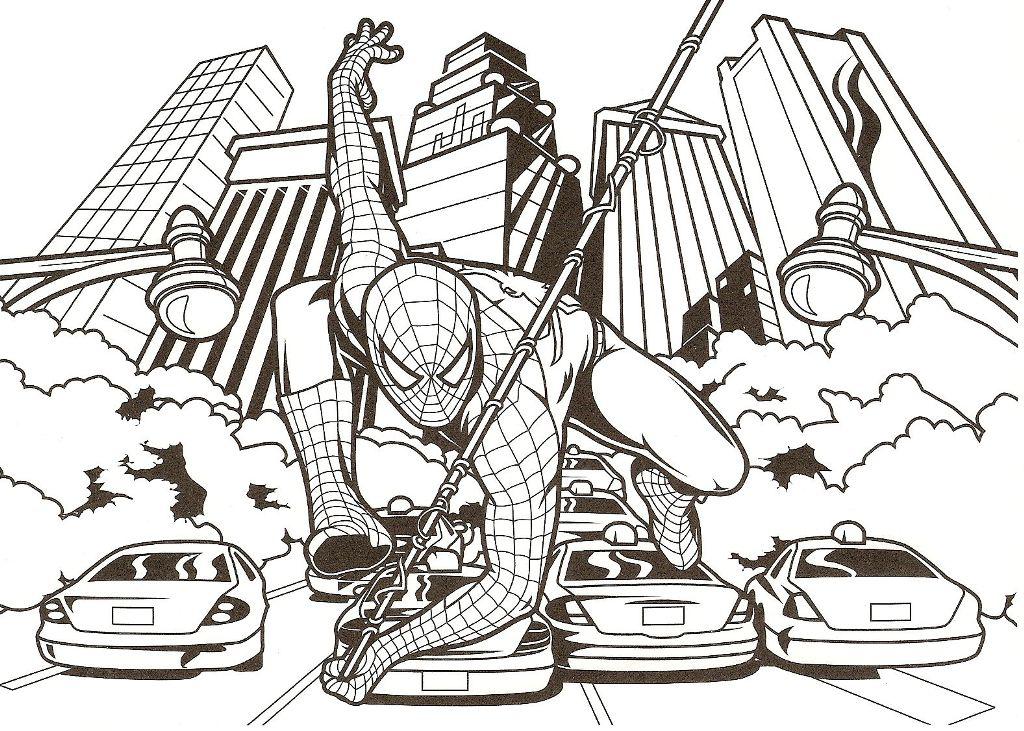 Ultimate Spiderman  Coloring Pages Coloring Home