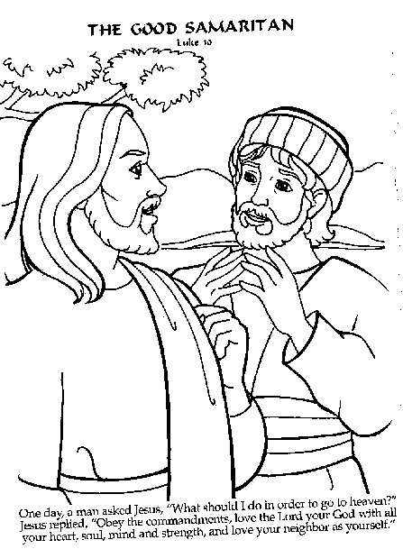The Good Samaritan Coloring Pages - Coloring Home