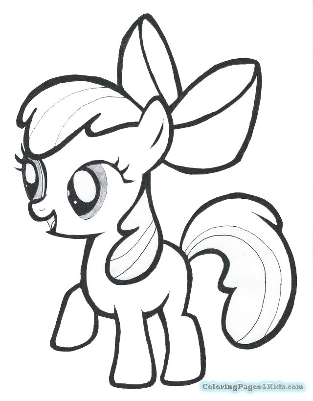 Apple Bloom Coloring Pages - Coloring Home