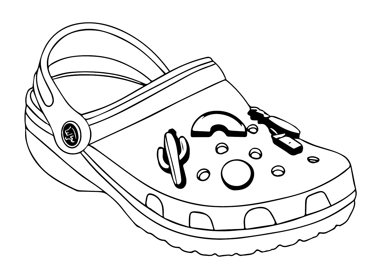 Crocs Coloring Pages - Coloring Home