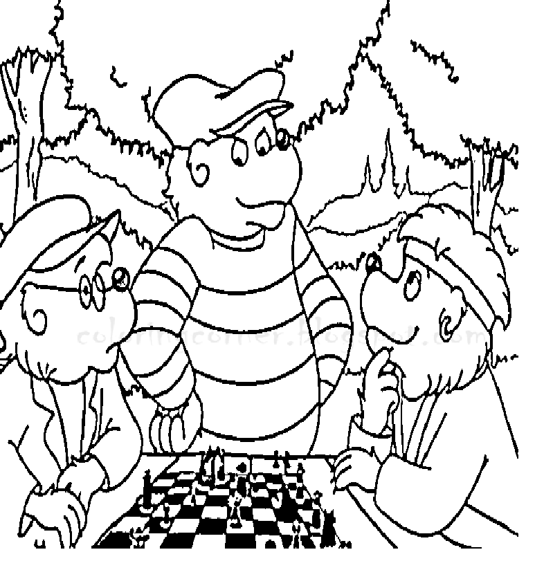 Printable Coloring Pages: Berenstain Bears Coloring Pages