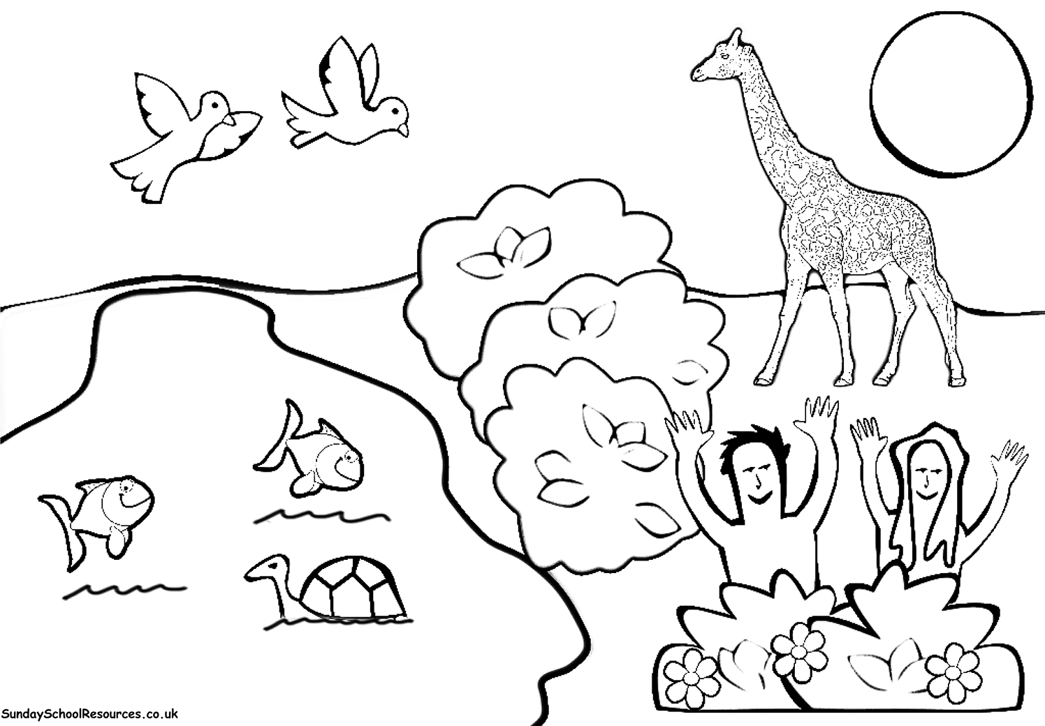 Bible Story Adam Pictures Coloring Pages - Coloring Home