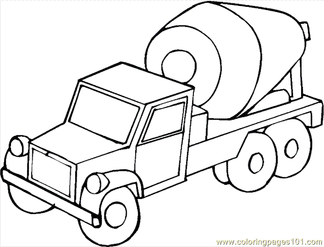 Truck Coloring Page 10 Coloring Page - Free Land Transport Coloring Pages :  ColoringPages101.com