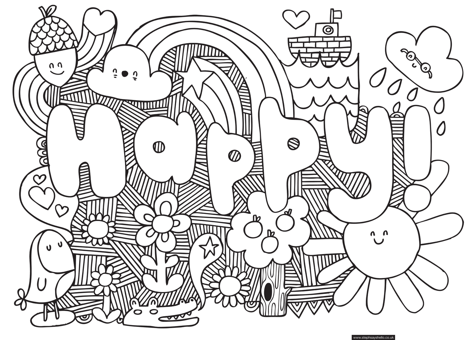 Pin Cool Designs Coloring Pages 6 Free Page Site