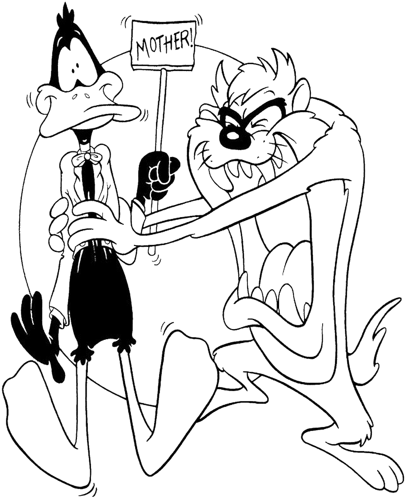 Taz-Mania Coloring Pages