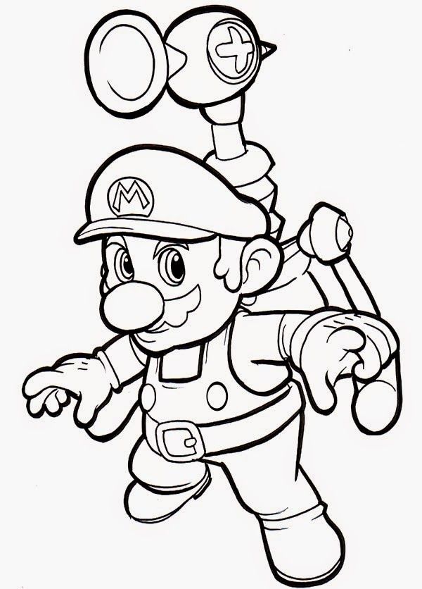 Best Mario Coloring Pages For Children | www.kidscoloringpages.online