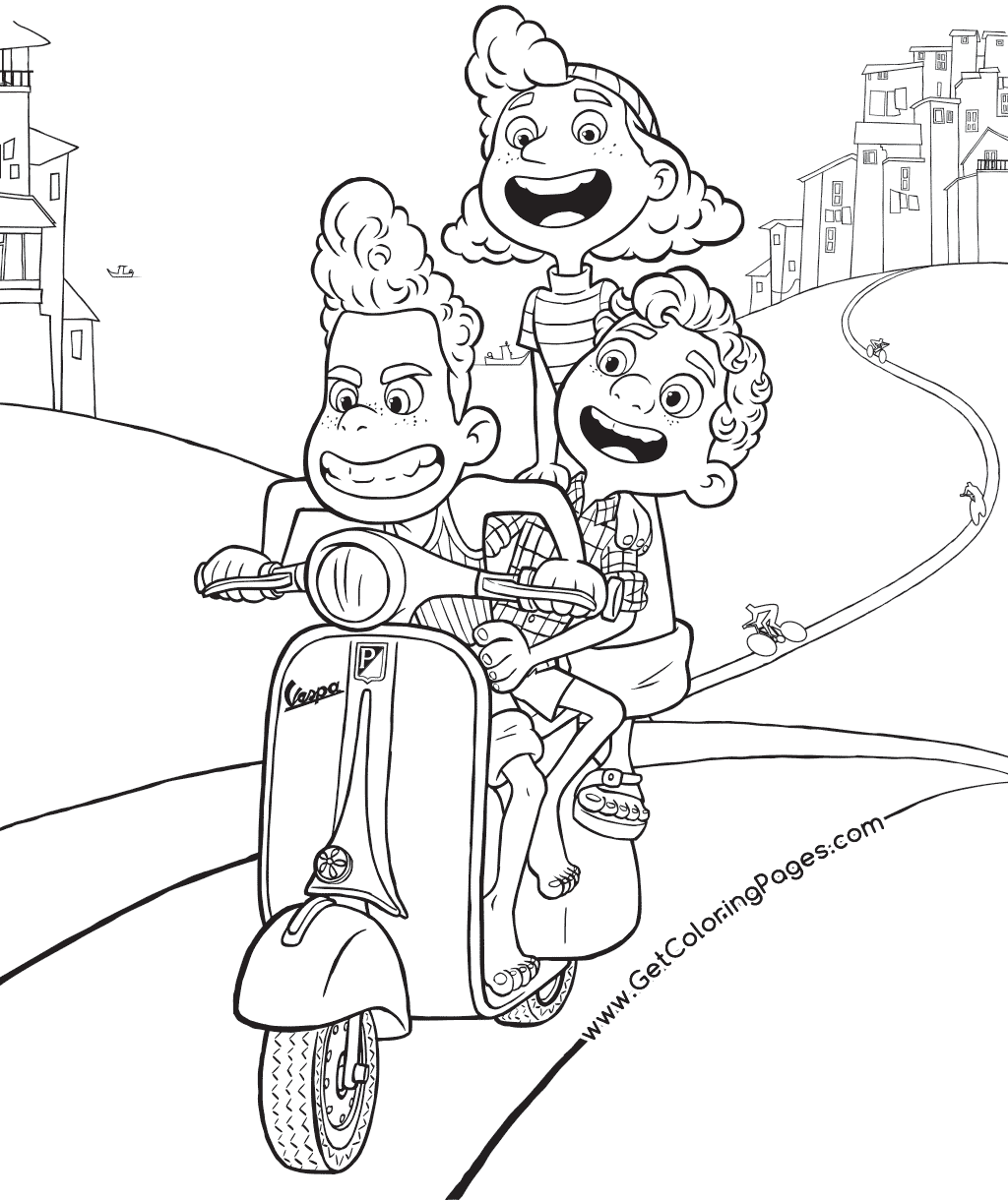 Disney Luca Coloring Page - Get Coloring Pages