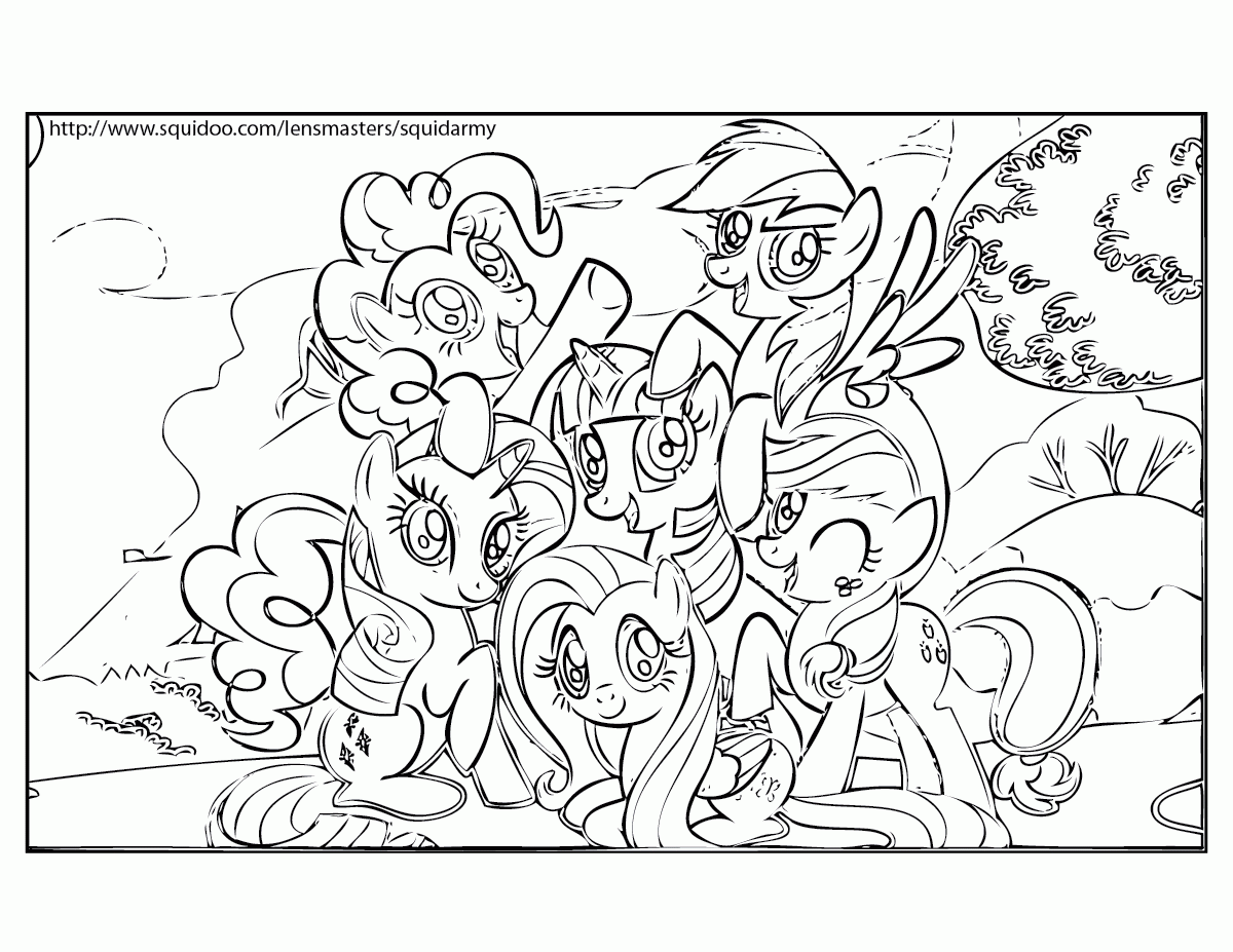 Little Pony Coloring Pages Friendship Magic - Colorine.net | #22176