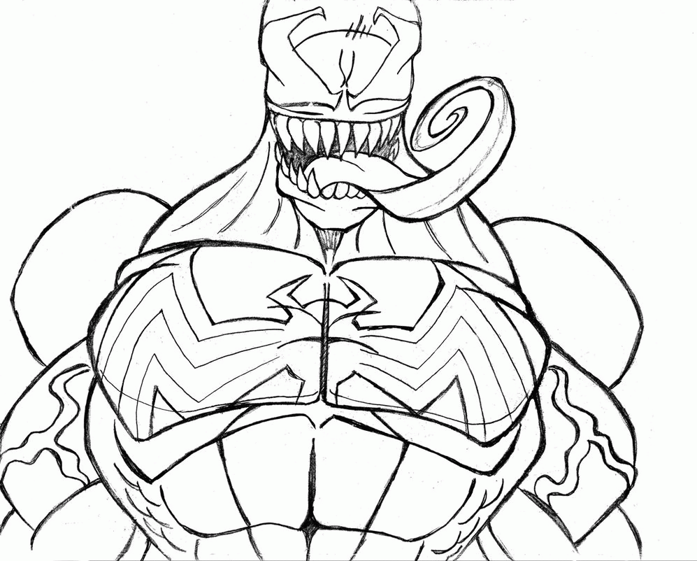Printable Venom Coloring Pages   Coloring Home