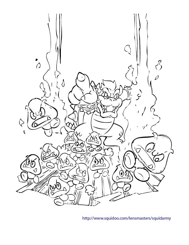 Download Super Mario Fire Flower Coloring Pages - Coloring Home