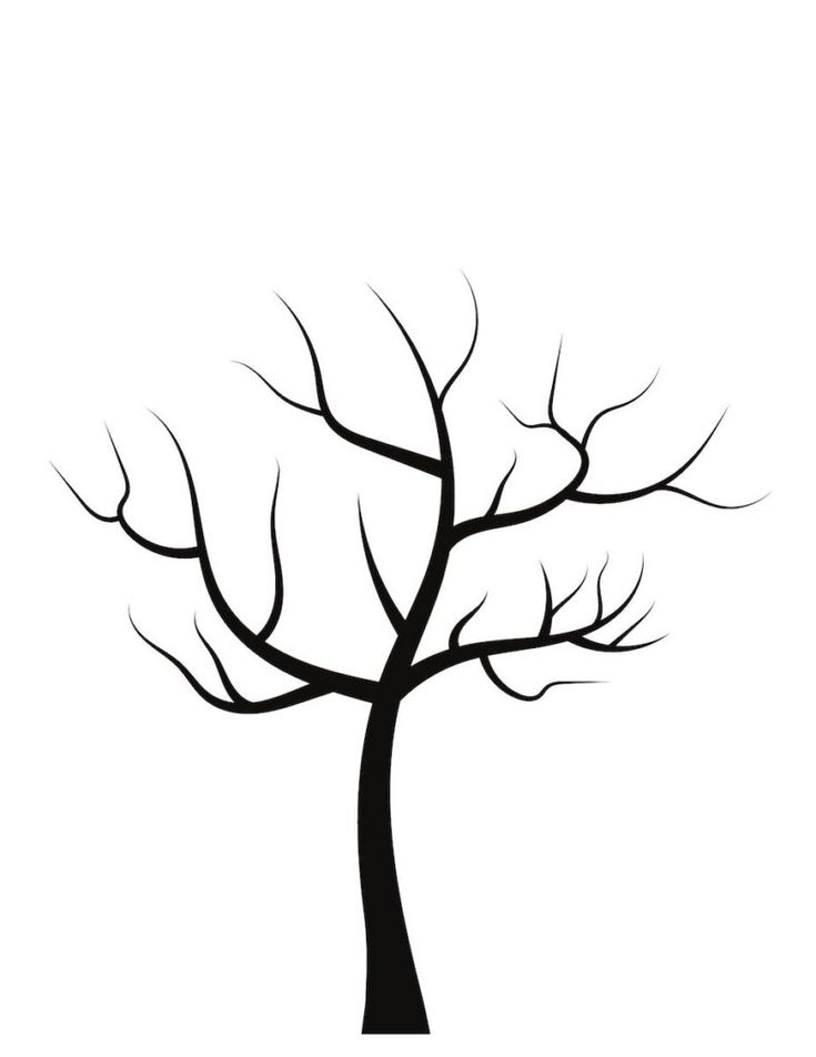 Free Blank Tree Template Printable For Kids Activities! Perfect For