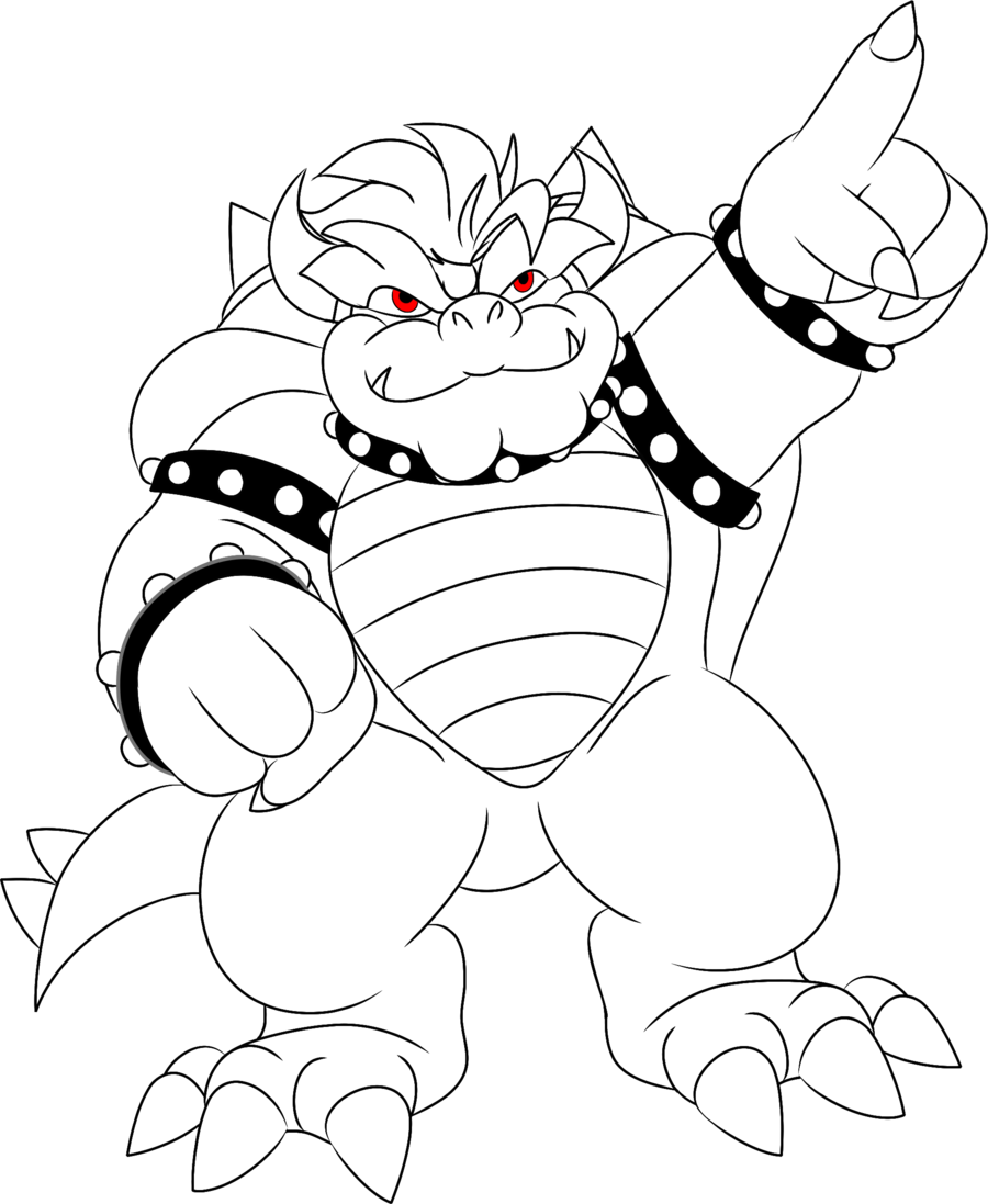 Coloring Page Of Bowser Junior - Coloring Home